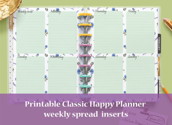 Download Weekly Spread Printable Planner - Printable planner Collection