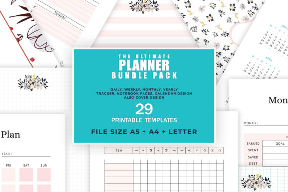 Download Ultimate Printable Planner Bundle - Printable planner Collection