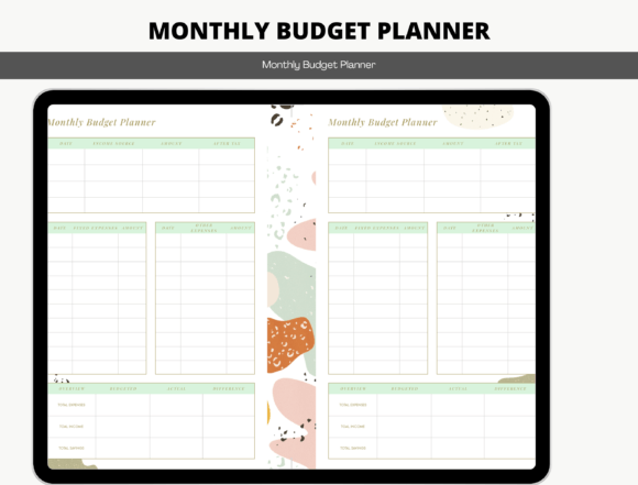 Download Monthly Budget Planner - Month Collection
