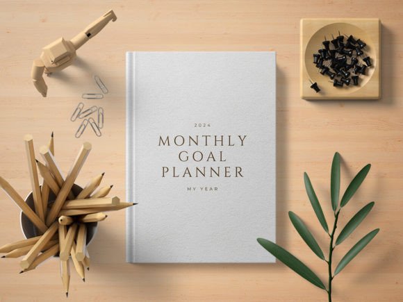 Download 2024 Monthly Goal Planner with Calendar - Month Collection