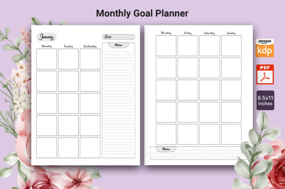 Download Monthly Goal Planner - Month Collection