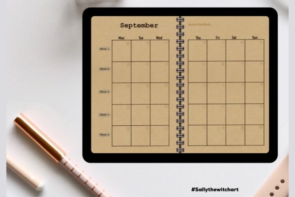 Download Monthly Planner, Undated Planner - Month Collection