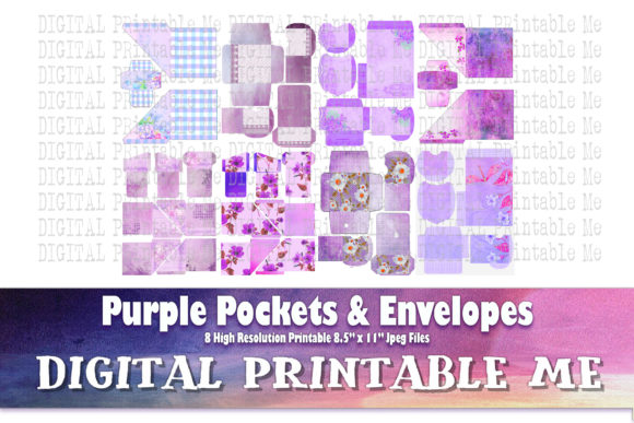 Download Purple Pockets Envelopes Scrapbook Craft - Scrapbook Collection