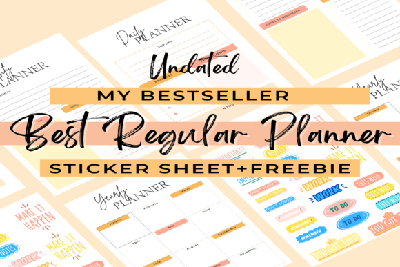 Download Daily, Monthly &amp; Yearly Undated Planner - Month Collection