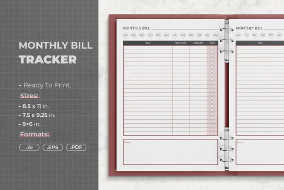Download Monthly Bill Tracker - Month Collection