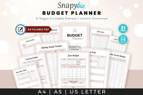 Download Fillable Budget Printable Planner PDF - Printable planner Collection