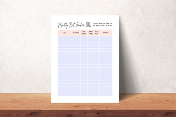 Download Monthly Bill Tracker - Month Collection