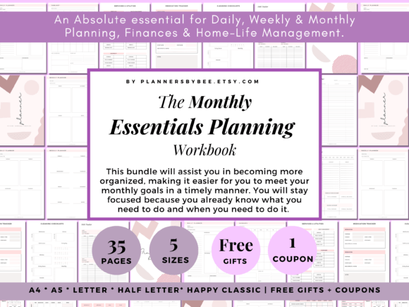 Download Printable Monthly Planner Monthly Budget - Month Collection