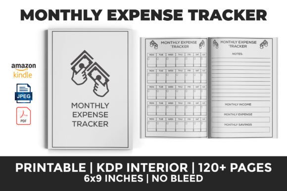 Download MONTHLY EXPENSE TRACKER KDP INTERIOR - Month Collection